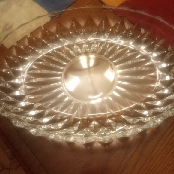 Small Cut Crystal Bowl, Crystal Sauce Bowl, Crystal Rose  crystal dish